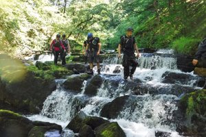 Gorge Walking down the Mellte River Brecon Beacons
